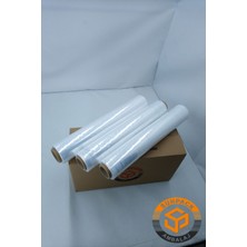 Streç Film 50CM x 300M 3 Adet, Şeffaf, 23 Mikron, 1600 Gr, Dayanıklı Eşya, Koli ve Palet Streci