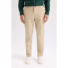 DeFacto Regular Fit Normal Kesim Yazlık Düz Paça Chino Kanvas Pantolon D7349AX25SP