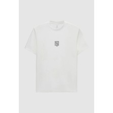 Twn Relaxed Fit Ekru Düz T-Shirt 4EC146171525M