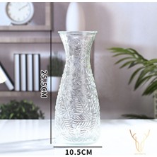 Çam Dalı Scandinavian Şeffaf Vazo - 22,5 cm