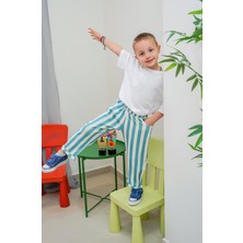 Çocuk Çizgili Yumuşak Alt-Striped Pantolon