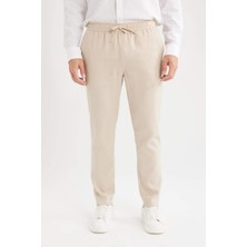 DeFacto Yazlık Jogger Keten Düz Paça Pantolon D7542AX25SP