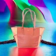 Victoria's Secret Şeftali Renk-Tote-Büyük Boy-Günlük ve Gece-Trent-Kol Çantası