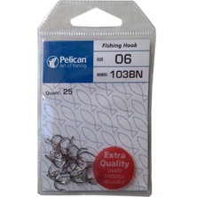 Pelican Kısa Çapraz Çipura Iğnesi 25'li Paket