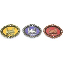 Istanbul Temalı Metal Magnet Sultanahmet Kabartmalı