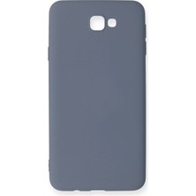 Newface Samsung Galaxy J7 Prime Kılıf Nano Içi Kadife Silikon - Gri