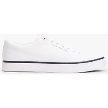 Tommy Hilfiger Th Hı Vulc Core Low Iı Mesh Erkek Beyaz Sneaker FM0FM05513YBS