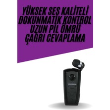 Buğz Yaka Kulaklığı Andorid Tüm Cep Telefonlarına Uyumlu Mikrofonlu Titreşimli Makaralı