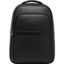Çantachım Sırt Çantası Deri Laptop Suya Dayanıklı Siyah 15.6'' Inç