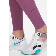 Nike One Luxe Leggings Tigh Fit Lazer Kesim Soft Yumuşak Toparlayıcı Tayt Lila