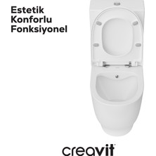 Mare Rim-Off Duroplast Yavaş Kapanan Klozet Kapaklı Beyaz Set
