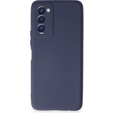 Newface Tecno Camon 18 Kılıf First Silikon - Lacivert