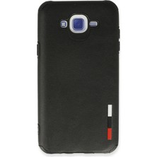 Newface Samsung Galaxy J7 Kılıf Loop Deri Silikon - Siyah
