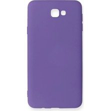 Newface Samsung Galaxy J7 Prime Kılıf Nano Içi Kadife Silikon - Mor