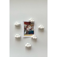 Elite El Yapımı Beton 6’lı Mini Bulut Buzdolabı Magneti 1 Adet