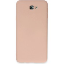 Newface Samsung Galaxy J7 Prime Kılıf Nano Içi Kadife Silikon - Pudra