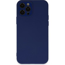 Newface iPhone 12 Pro Kılıf Lansman Glass Kapak - Sky Blue