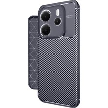 Newface Xiaomi Redmi Note 14 4g Kılıf Auto Focus Karbon Kapak - Lacivert