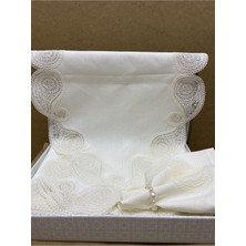 Elite 12 Kişilik Yemek Takımı Masa Örtüsü Takımı - Keten Sofra Takımı 1 Adet