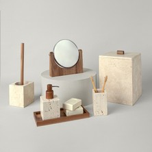 Linens Marble 8,3X8,3X15,2 cm Sıvı Sabunluk