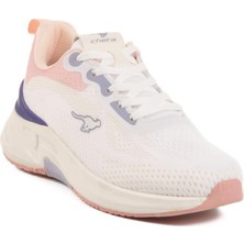 Unisex Memory Foam Beyaz-Pudra Spor Ayakkabı Cheta Pretty