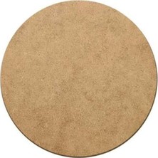 Elite Supla Levha 30 cm Çap Yuvarlak Ham MDF 12 Adet Antik Eserler Temalı Ahşap Malzeme