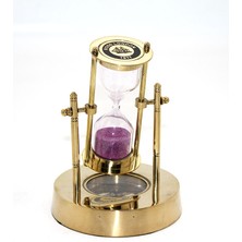 Pirinç Pusulalı Kum Saati Model 1