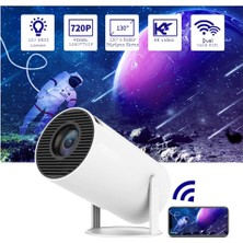 HY300 Akıllı Projeksiyon Cihazı Ev Sineması | 1280X720 Ultra Hd, Android 11, Bluetooth, Wifi Destekli Taşınabilir Sinema Projektörü