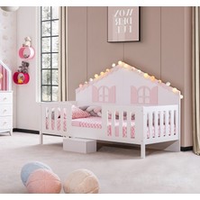 Flower Beşik - Beyaz Pembe