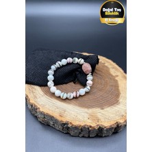 El Yapımı Güneş Taşı Akik Sedef Doğal Taşlı Tasarım Modern Şık Kadın Bileklik