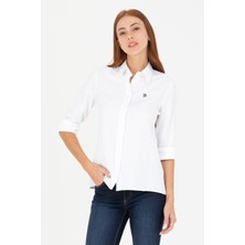 U.S. Polo Assn. Kadın Beyaz Gömlek Basic 50266361-VR013