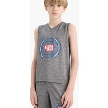 DeFacto NBA Wordmark V Yaka Atlet Erkek Çocuk E4847A825HS