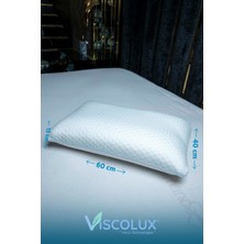 Anadolu Tipi Tombul Ortopedik Visco Yastık - %100 Orjinal Visco 60X40X15 Mavi