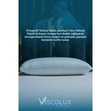 Anadolu Tipi Tombul Ortopedik Visco Yastık - %100 Orjinal Visco 60X40X15 Mavi