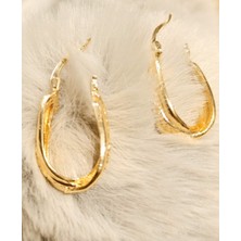 Monalisa Home Gold Gösterişli Klips Küpe