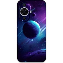 Huawei Nova 12S Uyumlu Uzay Desenli Telefon Kılıfı + Ekran Koruyucu - 5866