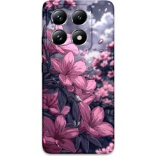 Xiaomi Mi 14 Pro Uyumlu Çiçek Desenli Telefon Kılıfı + Ekran Koruyucu - 5796