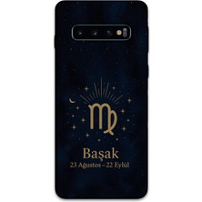 Galaxy S10 Plus Uyumlu Başak Burcu Desenli Telefon Kılıfı + Ekran Koruyucu - 5773