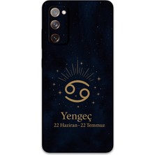 Galaxy S20 Uyumlu Yengeç Burcu Desenli Telefon Kılıfı + Ekran Koruyucu - 5771