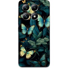 Xiaomi Mi 14T Uyumlu Kelebek Desenli Telefon Kılıfı + Ekran Koruyucu - 5791