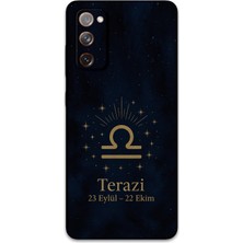 Galaxy S20 Uyumlu Terazi Burcu Desenli Telefon Kılıfı + Ekran Koruyucu - 5774