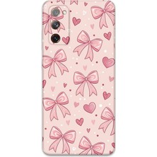 Galaxy S20 Uyumlu Kurdele Desenli Telefon Kılıfı + Ekran Koruyucu - 5802