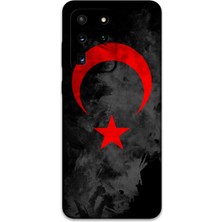 Galaxy S20 Ultra Uyumlu Türk Bayrağı Desenli Telefon Kılıfı + Ekran Koruyucu - 5852