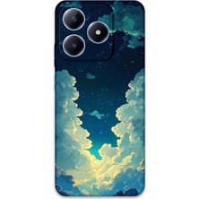 Realme Note 50 Uyumlu Uzay Desenli Telefon Kılıfı + Ekran Koruyucu - 5868