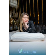 Oval Sabun Ortopedik Visco Yastık - Omurga Ağrısı Boyun Düzleşmesi Önleyici 60X40X15 Mavi