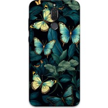 Huawei Mate 10 Lite Uyumlu Kelebek Desenli Telefon Kılıfı + Ekran Koruyucu - 5791