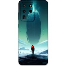 Galaxy S20 Ultra Uyumlu Uzay Desenli Telefon Kılıfı + Ekran Koruyucu - 5864