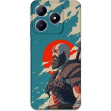 Realme Note 50 Uyumlu Kratos Desenli Telefon Kılıfı + Ekran Koruyucu - 5824