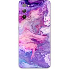 Galaxy S20 Uyumlu Mermer Desenli Telefon Kılıfı + Ekran Koruyucu - 5813