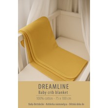 Dreamline %100 Pamuk  Bebek Karyola Battaniyesi 75x100 Hardal